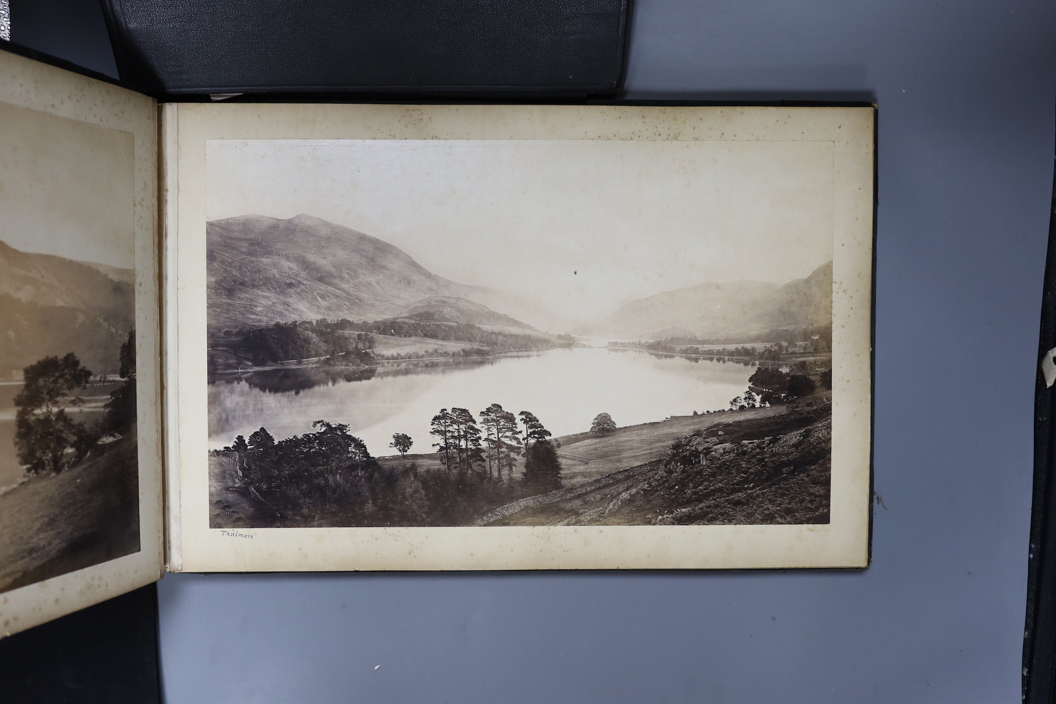 Four various photograph albums, including two albums of Bangkok to Japan in 1935, early 20th century albumen prints of Lake District etc.